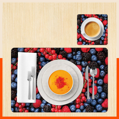 Polypropylene Table Mats & Coasters for Dining Table at Home (Pome - Set of 6)